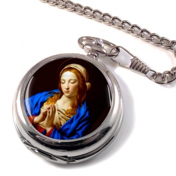 Blessed Virgin Mary Pocket Watch