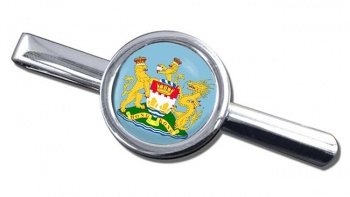 British Hong Kong Round Tie Clip