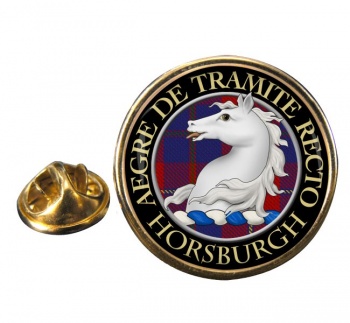 Horsburgh Scottish Clan Round Pin Badge