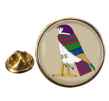 Horus God of the Sky Round Pin Badge