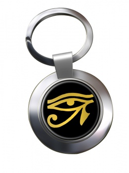 Eye of Horus Gold Chrome Key Ring