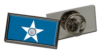 Houston TX Flag Pin Badge