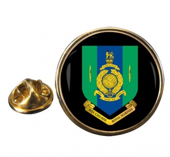 HQ3 Commando Brigade Royal Marines Round Pin Badge