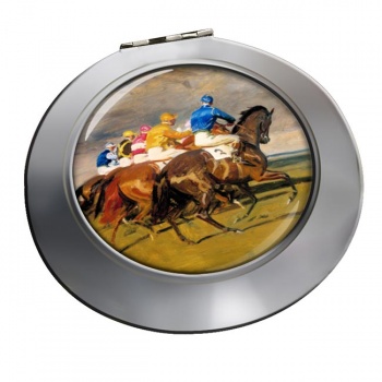 Horse Racing The Start Chrome Mirror