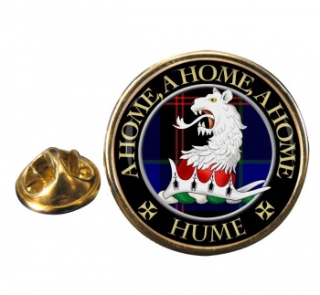 Hume Scottish Clan Round Pin Badge