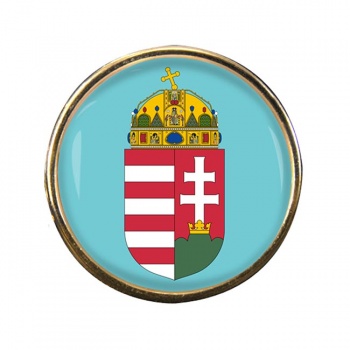 Hungary Coat of Arms Round Pin Badge