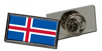 Iceland Island Flag Pin Badge