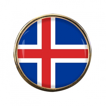 Iceland Island Round Pin Badge