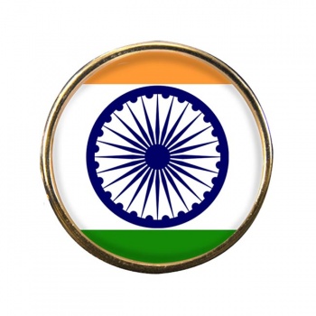 India Round Pin Badge