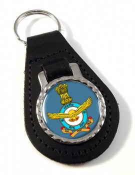 Indian Air Force Leather Key Fob