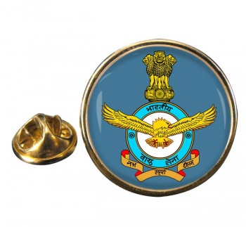 Indian Air Force Round Pin Badge