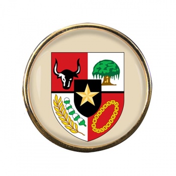 Indonesia Round Pin Badge