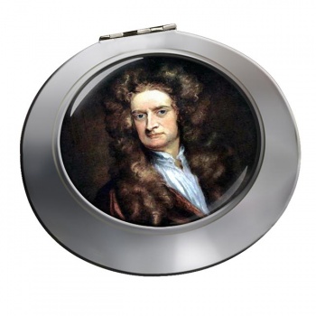 Sir Isaac Newton Chrome Mirror