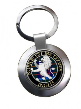 Inglis Scottish Clan Chrome Key Ring