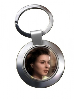 Ingrid Bergman Chrome Key Ring