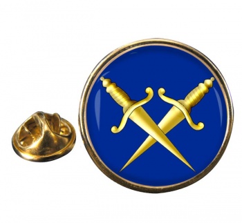Masonic Lodge Inner Guard Round Pin Badge