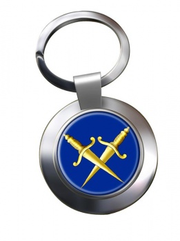 Masonic Lodge Inner Guard Chrome Key Ring