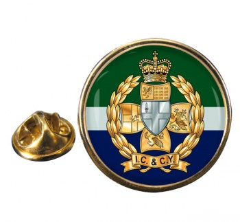 Inns of Court & City Yeomanry (British Army) Round Pin Badge