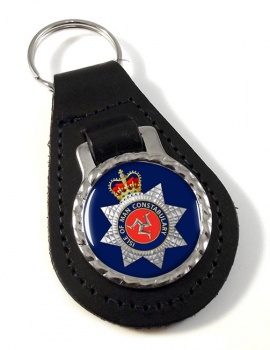Isle of Man Constabulary Leather Key Fob