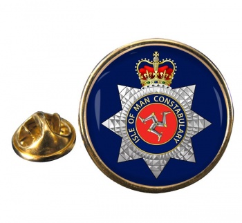 Isle of Man Constabulary Round Pin Badge