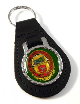 Isle of Man Railway Leather Key Fob