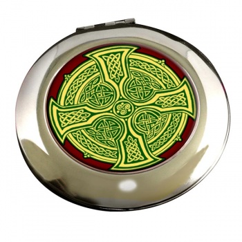 Irish Celtic Cross Round Mirror