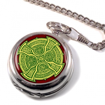 Irish Celtic Cross Pocket Watch