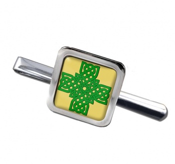 Irish Knot Cross Square Tie Clip