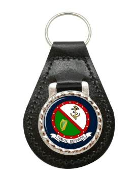 Irish Naval Service Leather Key Fob