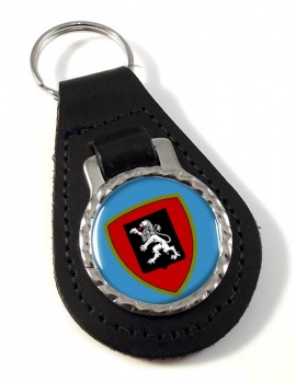 Brigata Meccanizzata Aosta (Italian Army) Leather Key Fob