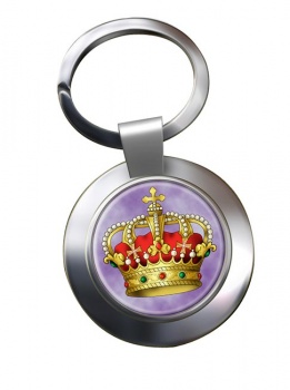 Italian King's Crown Chrome Key Ring
