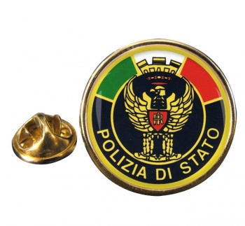 Polizia di Stato Round Pin Badge