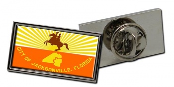 Jacksonville FL Flag Pin Badge