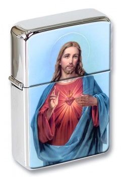Sacred Heart of Jesus Flip Top Lighter