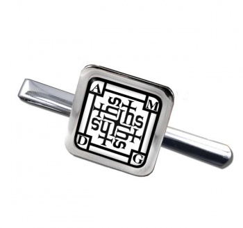 Jesuit Cross Square Tie Clip