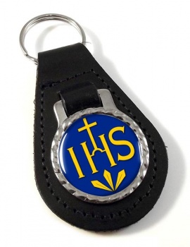 Society of Jesus (Jesuit) Leather Key Fob