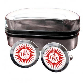 Jesuit Sun Round Cufflinks