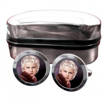 Jean Harlow Round Cufflinks