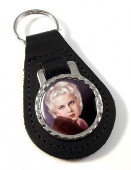 Jean Harlow Leather Key Fob