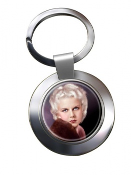 Jean Harlow Chrome Key Ring