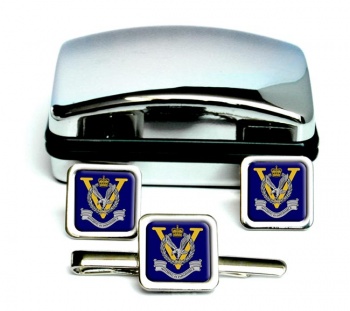 Joint Helicopter Command Flying Station Aldergrove Square Cufflink and Tie Clip Set