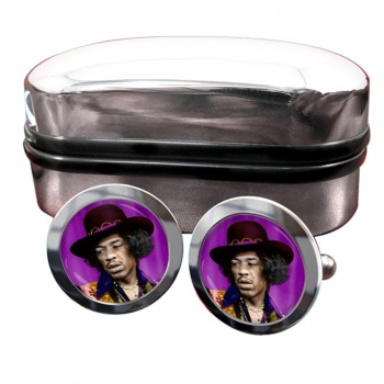 Jimi Hendrix Round Cufflinks