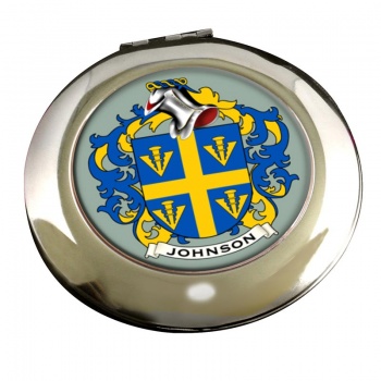 Johnson Coat of Arms Chrome Mirror