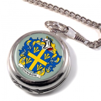 Johnson Coat of Arms Pocket Watch