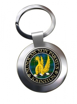 Johnston Scottish Clan Chrome Key Ring