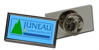 Juneau AK Flag Pin Badge