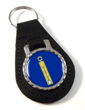 Masonic Lodge Junior Warden Leather Key Fob