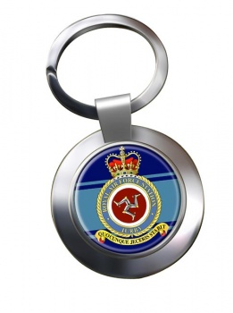 RAF Station Jurby Chrome Key Ring