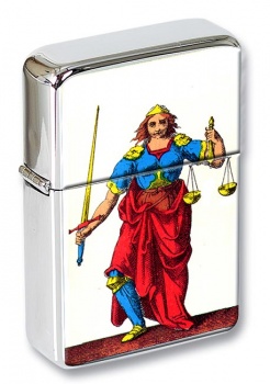 La Justice (Justice) Tarot Flip Top Lighter