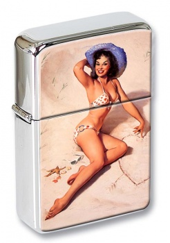 Just For You Pin-up Girl Flip Top Lighter